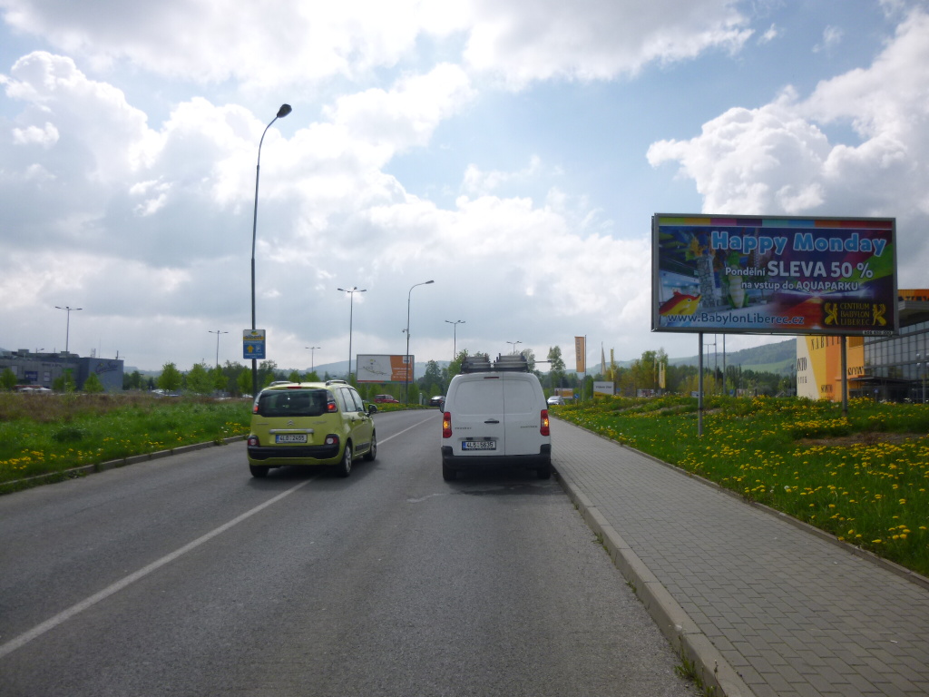 491178 Billboard, Liberec (OC NISA,příjezd,horní park. )