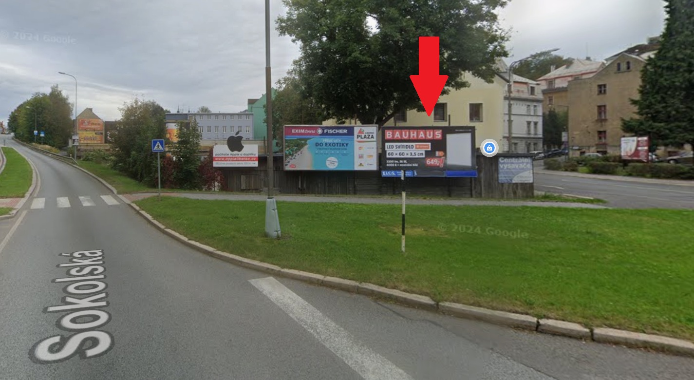 1311110 Billboard, Liberec (Sokolská)