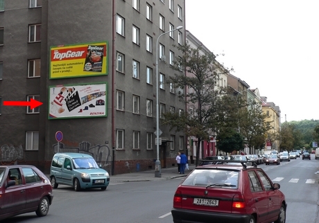 1091804 Billboard, Praha 10 (Petrohradská 28/Ukrajinská   )