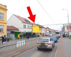 1644019 Štít, Brno (Táborská, směr centrum, zastávka obchody, restaurace)