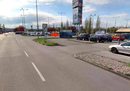 1111101 Billboard, Zlín (Třída 3. května, OC Centro Malenovice, parkoviště u OBI, výjezd Malenovice)