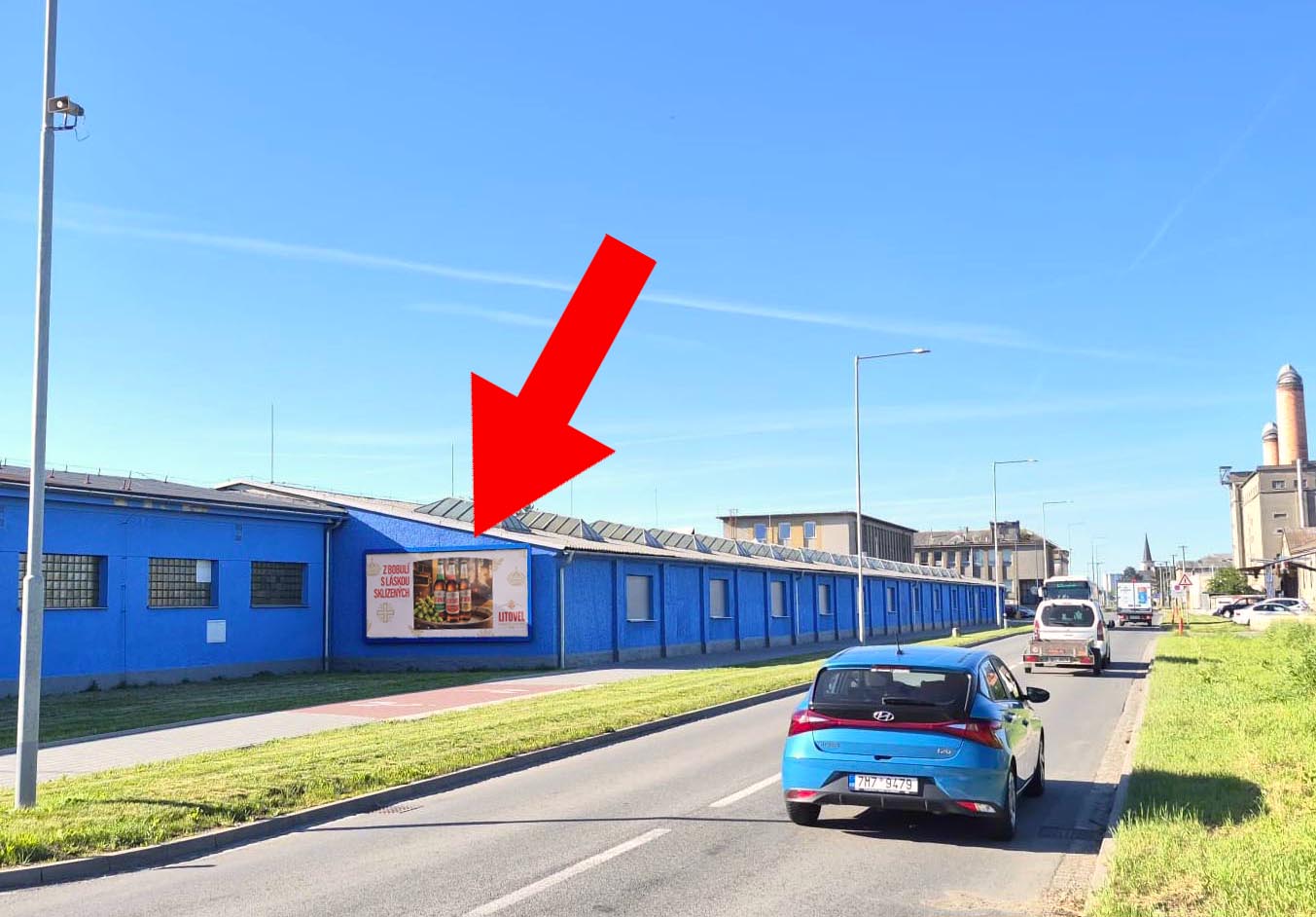 1431278 Billboard, Litovel (II/449, Uničovská, směr centrum )