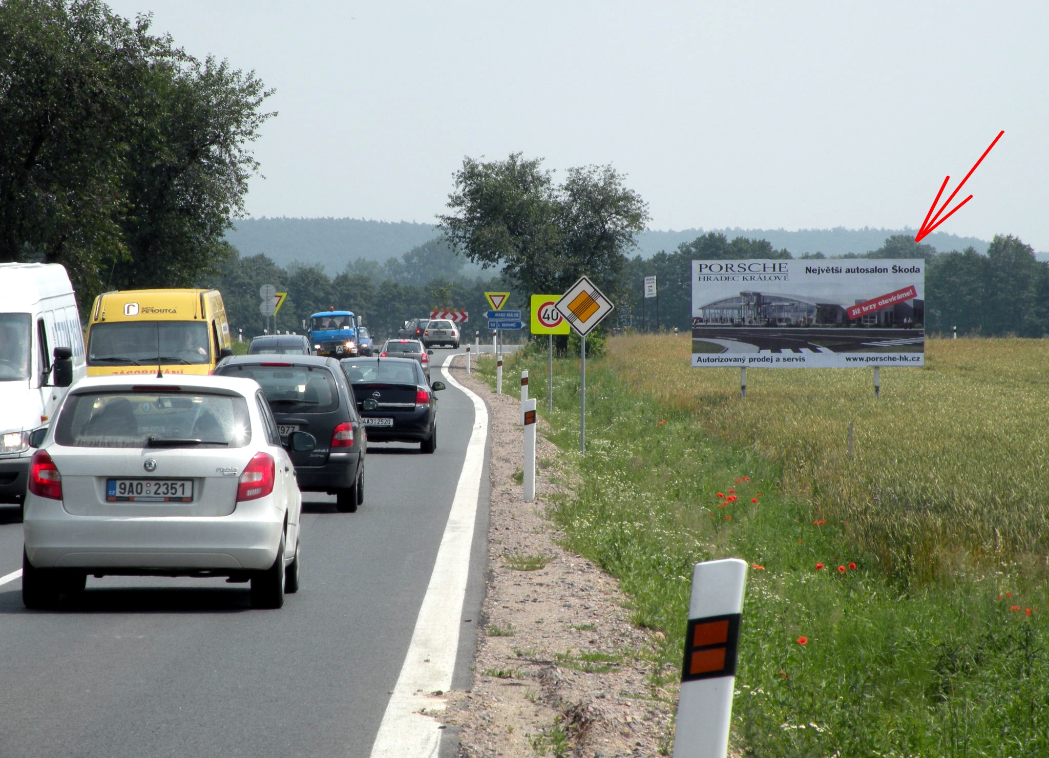 511080 Billboard, Hradec Králové (D11, Libišany sjezd z dálnice)