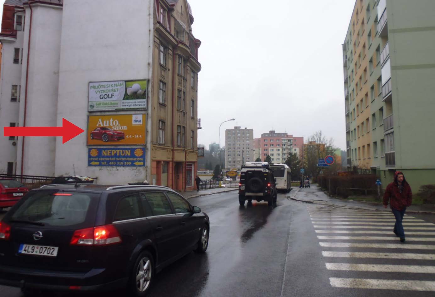 481018 Billboard, Jablonec nad Nisou (Liberecká/Budovatelů, z centra )