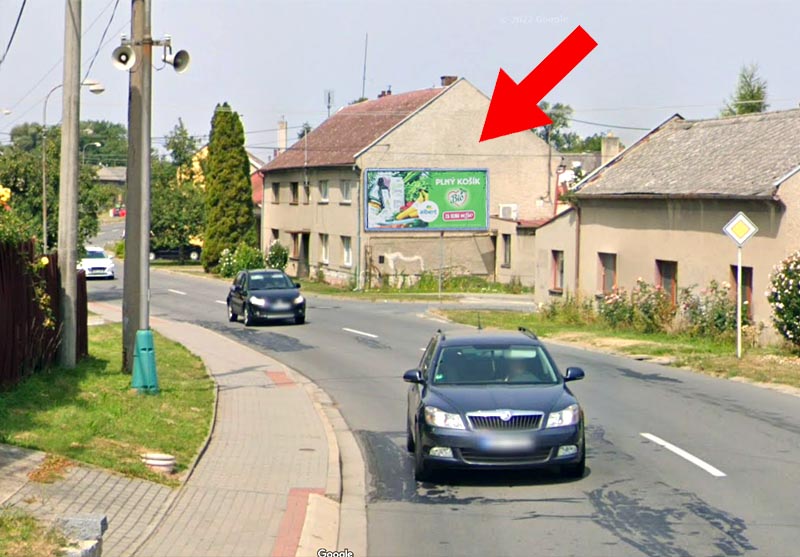 1431257 Billboard, Loučany (I/449, průtah vesnicí, směr Litovel )