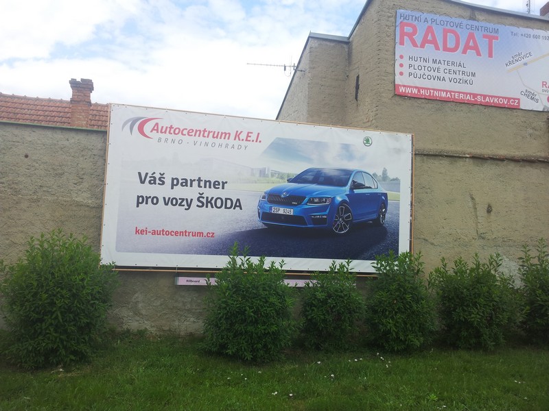 751127 Billboard, Slavkov u Brna (křižovatka Slovákova/Československé armády)