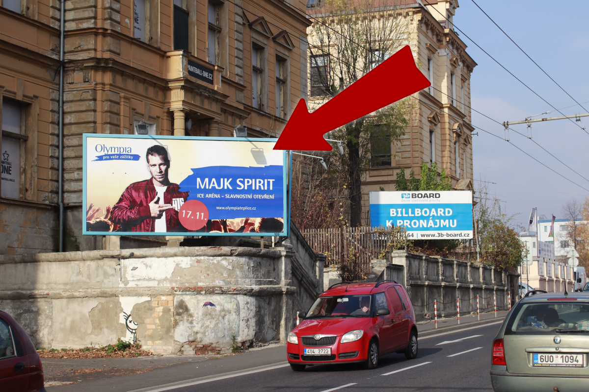 451022 Billboard, Teplice (Alejní ulice)