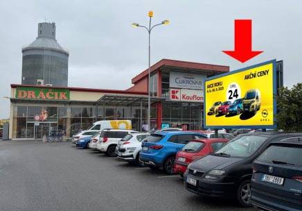 1151024 Billboard, Hodonín (Dvořákova, parkoviště u Kaflandu, centrum)
