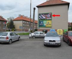 1381004 Billboard, Rokycany (Pražská 801/Fr.Kotyzy  )