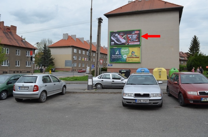 1381004 Billboard, Rokycany (Pražská 801/Fr.Kotyzy  )