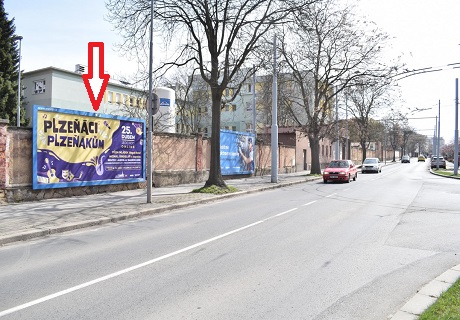 1741147 Billboard, Plzeň - Bory (Edvarda Beneše)