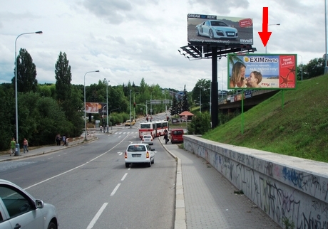 1091727 Billboard, Praha 05 (Plzeňská-sjezd z Kukulovy   )