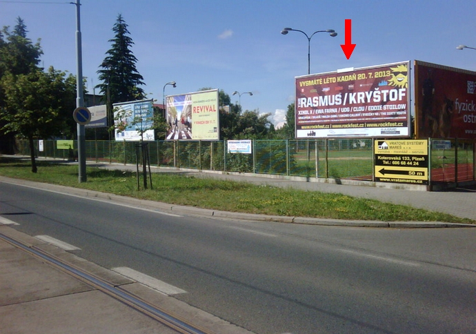 1741025 Billboard, Plzeň (Koterovská  )