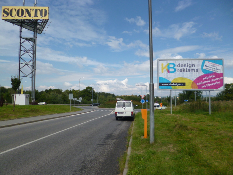 491179 Billboard, Liberec (OC NISA,výjezd,horní park. )