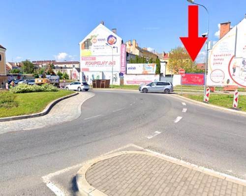1211078 Billboard, Prostějov (Petrské náměstí, městský okruh LIDL, Shell, směr Brno, Plumlov)