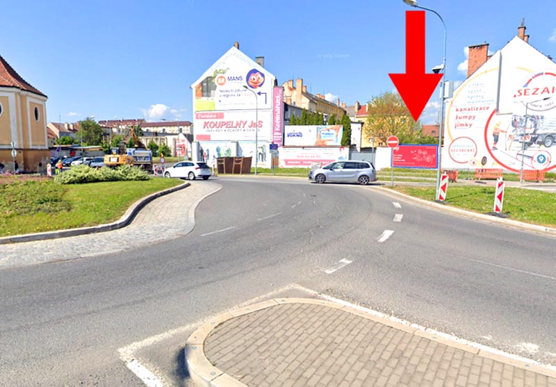 1211078 Billboard, Prostějov (Petrské náměstí, městský okruh LIDL, Shell, směr Brno, Plumlov)