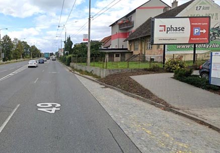 1111099 Billboard, Zlín (třída Tomáše Bati, Zlín - Louky, BB ve směru do centra Zlína Louky)