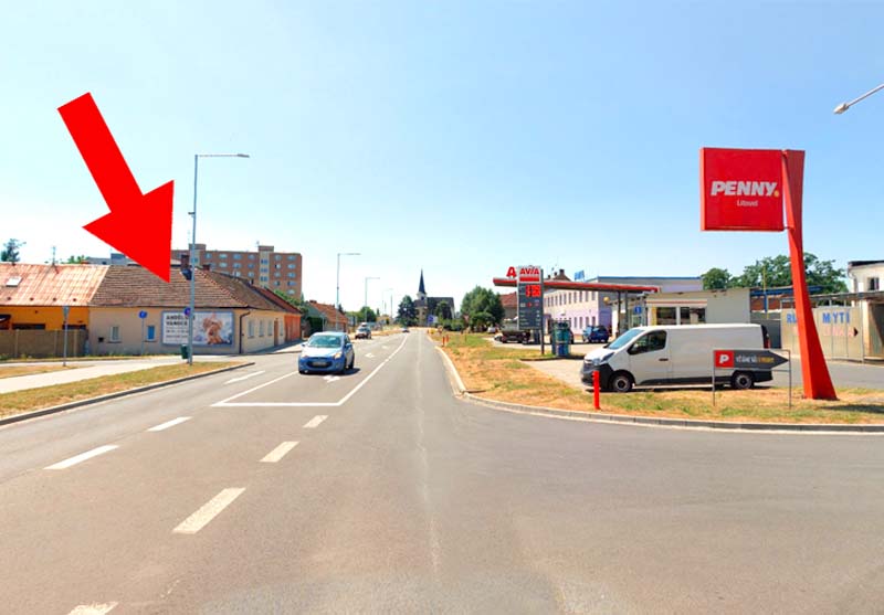 1431263 Billboard, Litovel (Uničovská, hl. tah směr  Olomouc)
