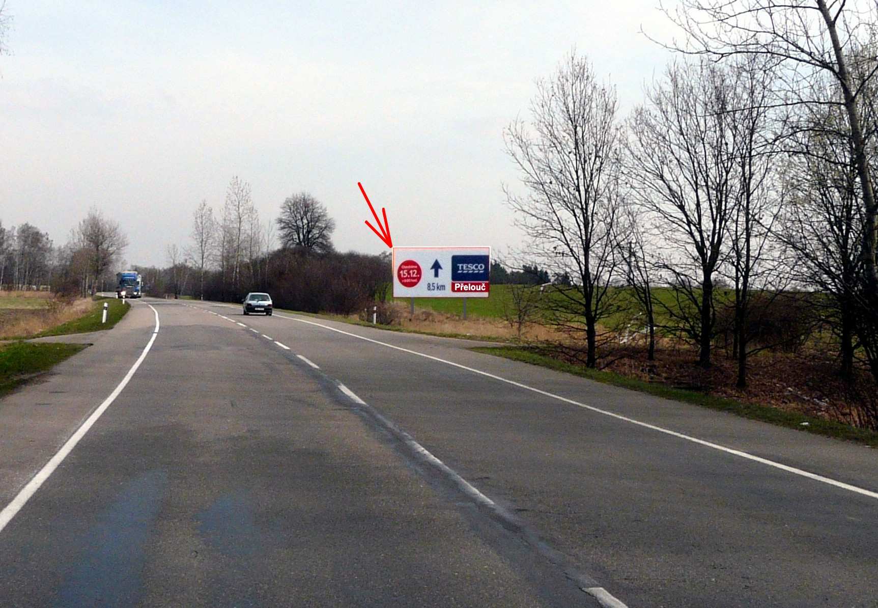 1271172 Billboard, Přelouč - Labětín (II/322, tah Kolín-Pardubice)