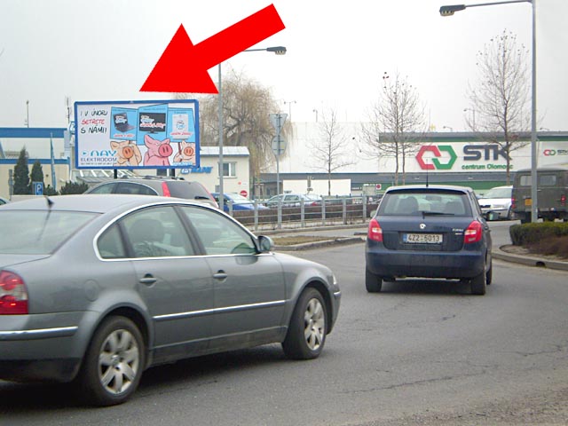 781083 Billboard, Olomouc (Jeremenkova - RCO, vjezd na obchvat, zc  )