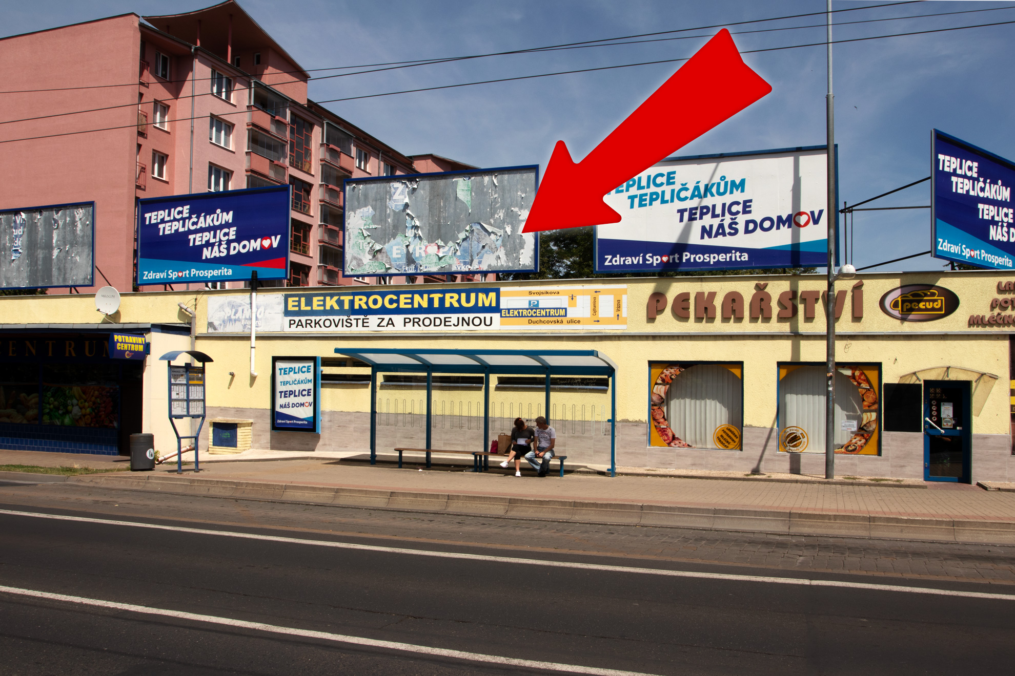 1291066 Billboard, Teplice (Duchcovská)