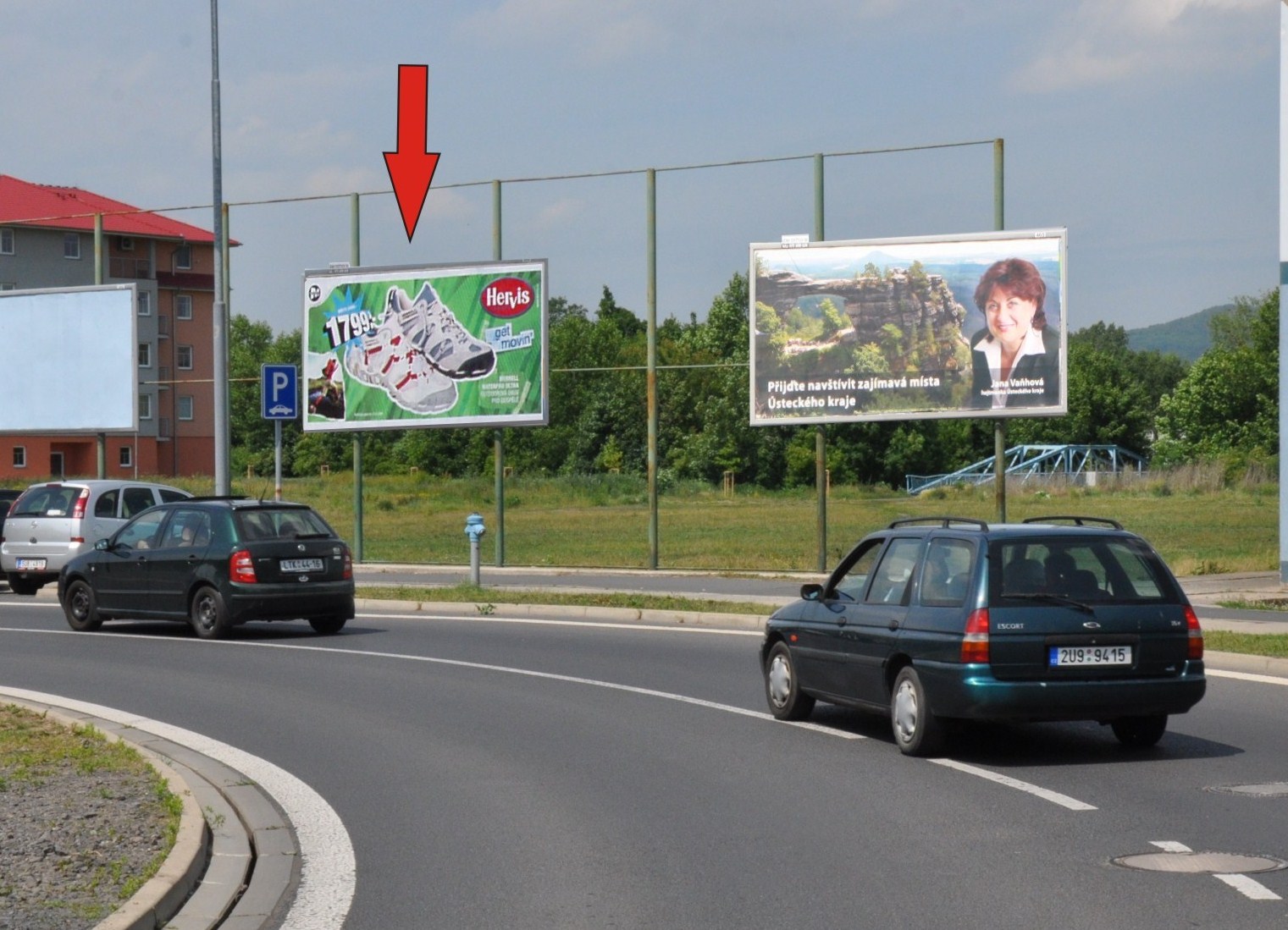 1811013 Billboard, Lovosice (Zámecká/Myslivecká)