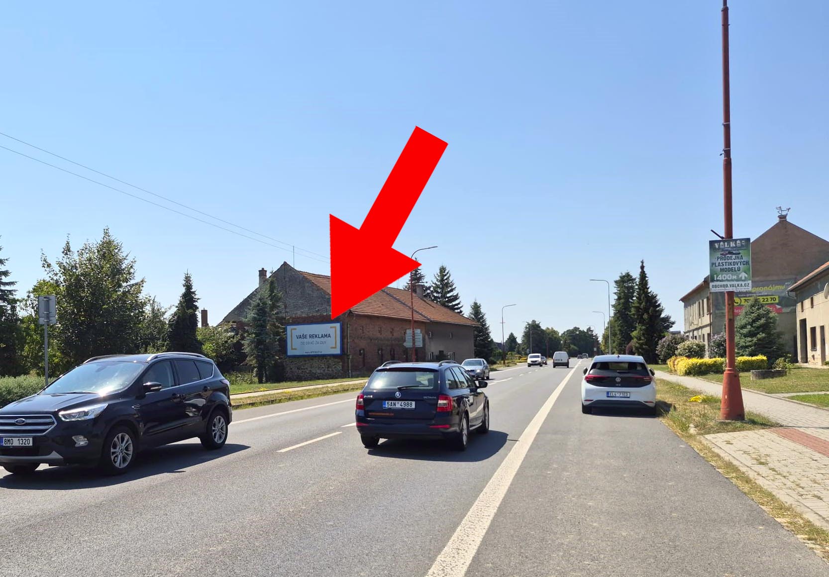 1411030 Billboard, Osek nad Bečvou (I/47 směr Přerov, hl.tah Hranice-Lipník-Přerov)