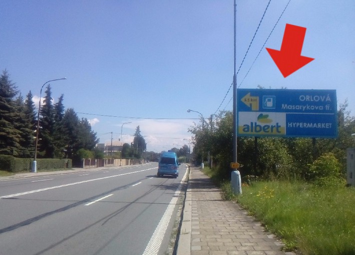 1221034 Billboard, ORLOVÁ (Ostravská x Nejedlého   I/59)