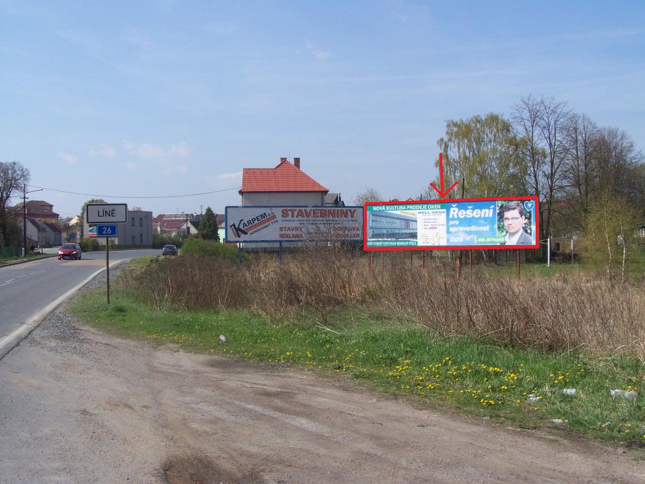 341002 Billboard, Líně u Plzně (Plzeňská)