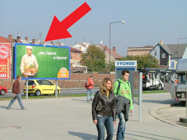 781098 Billboard, Olomouc (autobusové nádraží ČAD, HORNBACH )