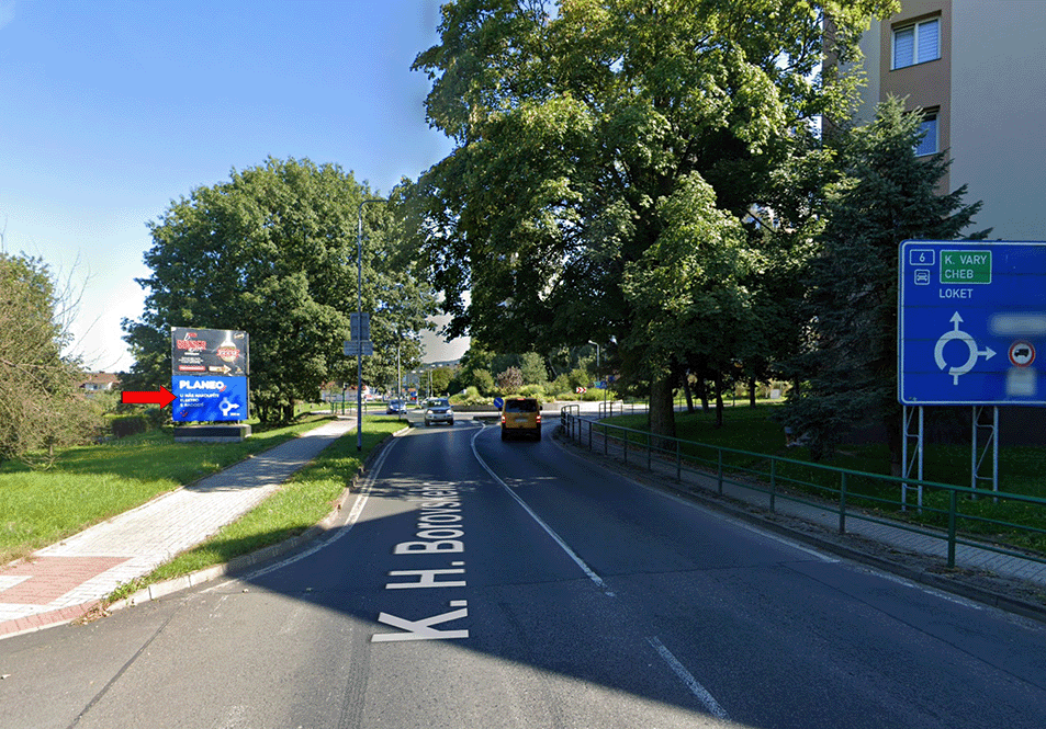 1671014 Billboard, Sokolov (K. H. Borovského)