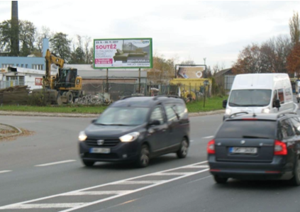 1431146 Billboard, Přerov - směr Brno, Zlín (I/436 Polní ulice, vlevo)