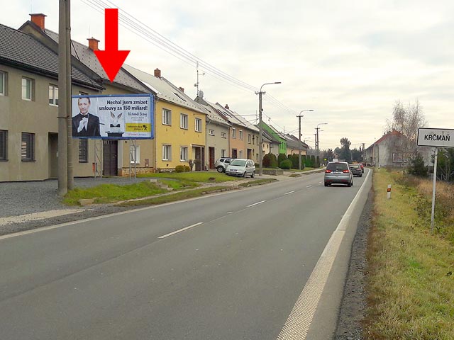 1431002 Billboard, Krčmaň (I/55, hl. tah Olomouc - Zlín, Přerov)