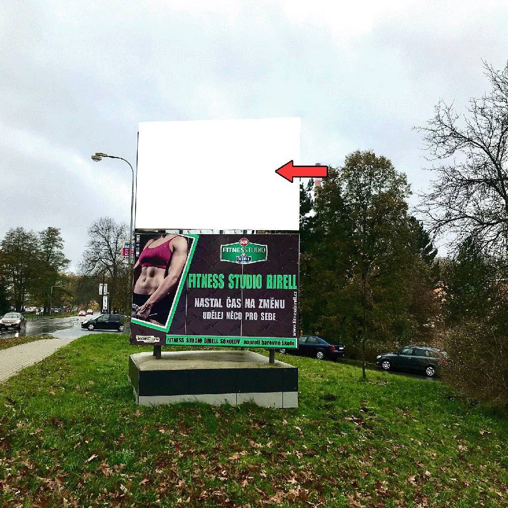 1671013 Billboard, Sokolov (K. H. Borovského)