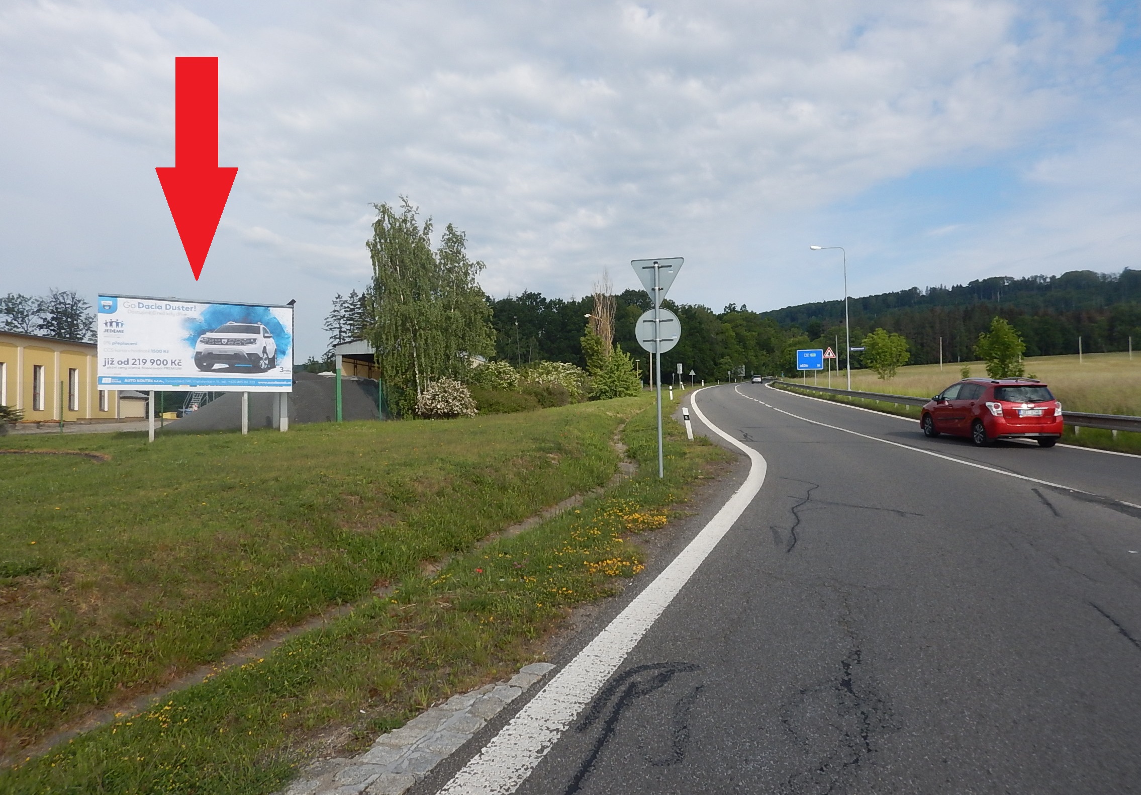 471033 Billboard, Nový Bor (Okrouhlá,x silnic I/9 a I/13  )