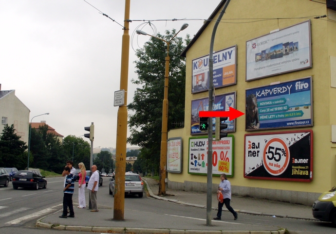 1171022 Billboard, Jihlava (Žižkova/Hradební              )